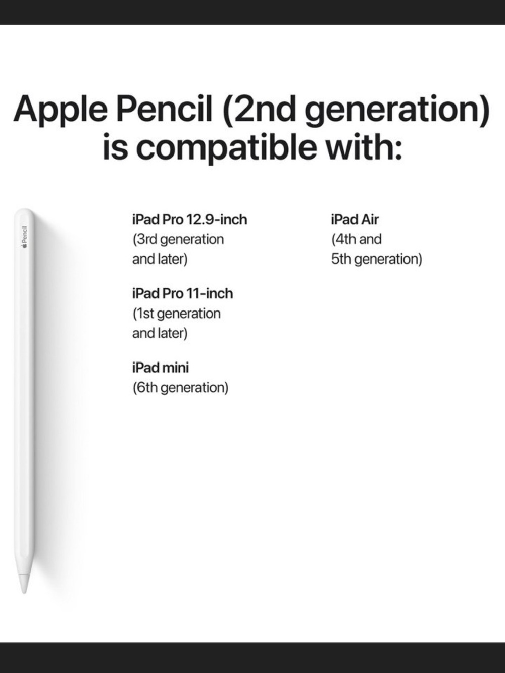 Apple Pencil (2nd Generation) - White